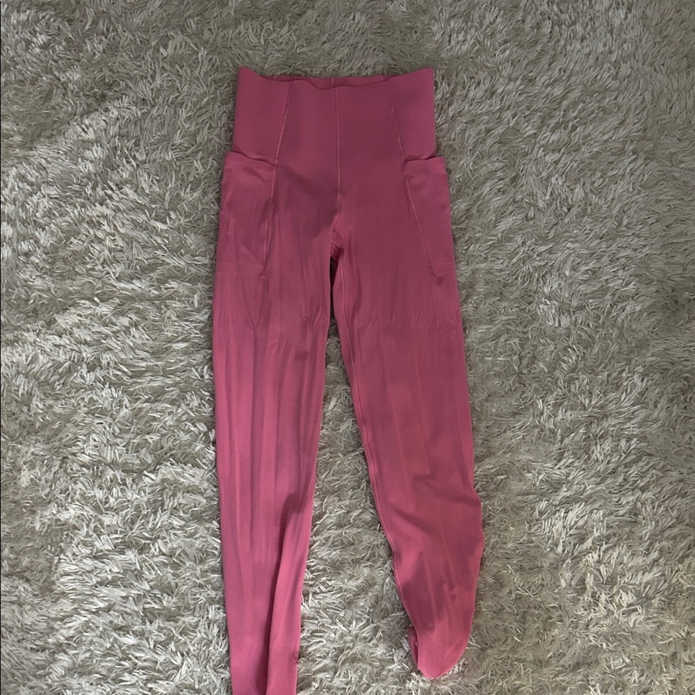 Aerie Pink High-Waisted Leggings